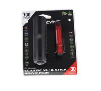 Lezyne Classic Drive XL700/Stick Jeu de lampes de vélo Taille unique Noir