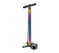 LEZYNE Classic Floor Drive 3,5 Pompe à pied haute pression pour vélo avec jauge analogique précise de 8,9 cm - Aluminium/acier 220 PSI Pompe à air pour pneus de route/vélo de piste - Mandrin ABS-1 Pro