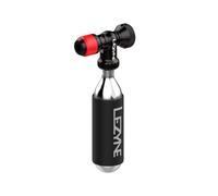 LEZYNE CLIK Drive Gonfleur de CO2 avec cartouche de 20 g - Pompe à pneu de vélo en aluminium usiné CNC légère et durable compatible avec la valve Clik | Connexion de flux d'air accrue, internes en