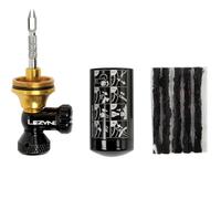 LEZYNE Gonfleur de CO2 sans chambre à air, distributeur de CO2 2 en 1 et kit de réparation de pneu, gonfle et scelle les pneus, comprend des bandes de bouchon