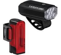 Lezyne Lite Drive 1200+ / Drive Pro 400+ Light Set Rouge 1200 / 400 Lumens