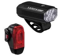 Lezyne Paire d'éclairages Lite Drive 1200 / KTV Drive Pro Noir