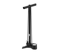 LEZYNE Macro Floor Drive Pompe à pied haute pression pour vélo avec jauge analogique de 6,3 cm - Pompe à air durable 220 PSI pour vélos de route/de piste - Compatible avec valve Presta/Schrader - Tête
