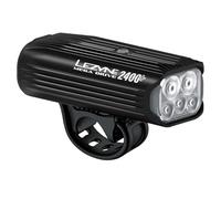 LEZYNE Mega Drive Phare avant LED rechargeable par USB durable résistant aux intempéries IPX7 blanc avec plusieurs modes de flash et de flash | Support de sangle en caoutchouc de silicone intégré |