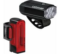 Lezyne Micro Drive 800+/Strip Drive 300+ Pair Satin Black/Black Feu de vélo avant 800 lm / arrière 300 lm