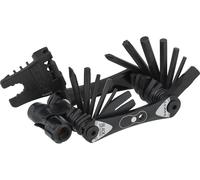Lezyne Outil Multifonctions RAP II 25 avec Tête de Pompe à CO2 noir universal