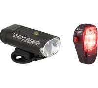 Lezyne Set d'Éclairage Hecto Pro 400 + KTV Drive (StVZO) noir 400 Lumen