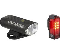 Lezyne Set d'Éclairage Hecto Pro 400 + Strip (StVZO) noir 400 Lumen
