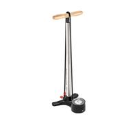 LEZYNE Sport Floor Drive-Manomètre 3" 5 Pompe à Pied Mixte Adulte, Metallic Silver, ABS-1 Pro Chuck