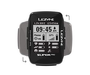 Lezyne Super Pro Compteur GPS vélo/VTT Black FR : Taille Unique (Taille Fabricant : t.One sizeque)