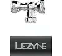 LEZYNE Tête de Pompe à CO2 Control Drive CNC Argent Brillant Pompe à Co2 Taille Unique