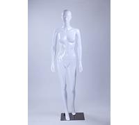 LF1-B Moderne Nez et bouche en forme de beau mannequin abstrait blanc brillant laqué Nouveau féminin chic eurotondisplay(femme, LF1-B)