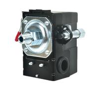 LF10-1H Pressostat de compresseur d'air à port unique - Contrôle de remplacement avec filetage G1/4 et port d'échappement de 6 mm, 0,6-0,8 MPa (90-120 psi), construction robuste ABS/cuivre/fer