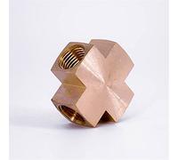 Lfang-Raccord de tuyau 1/4 "NPT Croix femelle 4 façons de tuyau en laiton Connecteur de coupleur Connecteur de gaz de gaz d'eau, Bonne résistance à l’usure