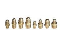 Lfang-Raccord de tuyau 2pcs, 1/8 "3/16" 1/4 "5/16" 3/8 "1/2" 5/8 "FLARE DIRECT DIRECT DE DIFFICHER AIR TUBE DE TUBE DE TUYAU DE TYANTE, Bonne résistance à l’usure(48 4C 2pcs)