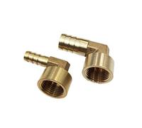 Lfang-Raccord de tuyau Elbow 8mm 10mm 12mm 14mm de 14mm de la queue de barbecue de 1/4 "3/8" 1/2 "BSP filetage femelle connecteur de cuivre coupleur, Bonne résistance à l’usure(12mm Barb,1/2")