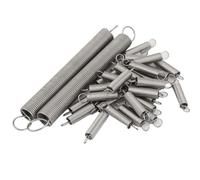 Lfang-Ressorts d'extension Wire 0.6mm 304 Stainless Steel Dual Hook Small Tension Spring ， 10pcs/lot， Résistant à la compression et durable(30 Mm,4mm)