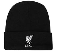 LFC Liverpool F.C. Bonnet officiel pour fans de football avec blason brodé 100 % acrylique Noir