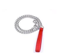 LFCXHTY Laisse robuste en métal pour chiens de taille moyenne et grande (rouge, 1,8 m x 3 mm)
