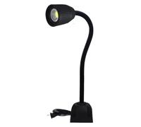 LFCXYOCD Lampe de travail d'atelier à LED 5 W 110-220 V 40 cm, col de cygne, lampe de travail industrielle à LED for établi, tour, perceuse, presse, éclairage de garage(5W COB Fixed seat)