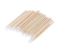 Lfdhcn 100 pièces Mini Coton-Tige Court applicateur écouvillon Q-Tip Manche en Bois Robuste Nouveau