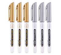 Lfdhcn 6pcs résine époxy Dessin Stylo Peinture Acrylique met en évidence marqueur Permanent métallique