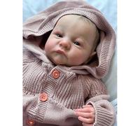 LFdolls Poupée Réaliste en Vinyle 45 cm, Collection Bébé Réaliste, Bebe Reborn - Poupée Réaliste Fille en Vinyle de 20 Pouces - Bébé Poupon avec Accessoires Complets