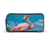 LFDSEPYM Grande trousse à crayons portable avec fermeture éclair flamant rose dans l'eau, esthétique pour fournitures de bureau, trousse de maquillage pour adulte, Flamant rose dans l'eau, 22*12*5cm,