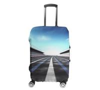 LFDSEPYM Housse de bagage de voyage élastique lavable avec fermeture éclair anti-rayures pour valise de 48,3 à 81,3 cm, Circuit de course., XL