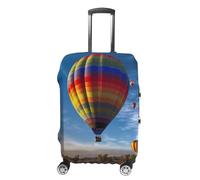 LFDSEPYM Housse de bagage de voyage élastique lavable avec fermeture éclair - Anti-rayures - Protection de valise amusante pour valise de 48,3 à 81,3 cm, Montgolfière., M