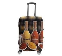 LFDSEPYM Housse de bagage de voyage élastique lavable avec fermeture éclair condiment anti-rayures housse de bagage amusante pour valise de 48,3 cm à 81,3 cm, Condiment, M