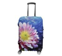 LFDSEPYM Housse de bagage de voyage élastique lavable avec fermeture éclair Flower5 anti-rayures pour valise de 48,3 à 81,3 cm, Flower5., M
