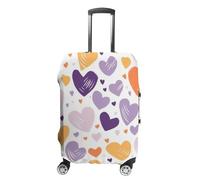 LFDSEPYM Housse de bagage de voyage élastique lavable avec fermeture éclair « Have a lot of Heart » anti-rayures pour valise de 48,3 à 81,3 cm, Have a Lots of Heart, S