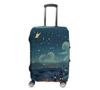 LFDSEPYM Housse de bagage de voyage élastique lavable avec fermeture éclair Magical Nights Anti-rayures Housse de bagage amusante pour valise de 48,3 cm à 81,3 cm, Nuits magiques, XL