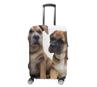 LFDSEPYM Housse de bagage de voyage élastique lavable avec fermeture éclair pour chien anti-rayures pour valise de 48,3 cm à 81,3 cm, chien, M
