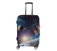LFDSEPYM Housse de bagage de voyage élastique lavable avec fermeture éclair univers galaxie espace extra-atmosphérique anti-rayures housse de bagage amusante pour valise 48,3 cm à 81,3 cm, Universe