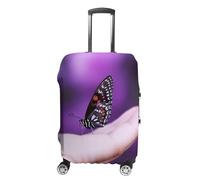 LFDSPYJE Housse de valise de voyage avec fermeture éclair latérale papillon sur le doigt, élastique, lavable, protection anti-rayures pour valise de 48,3 à 81,3 cm, Papillon sur le doigt, XL