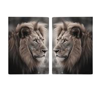 LFDSYEOQ Étui de passeport en cuir pour voyage, couverture de passeport Wilderness Park, organiseur de documents de voyage avec emplacements pour cartes de crédit, Lion sauvage, 20.3x13.8cm, Classique