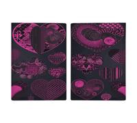 LFDSYEOQ Étui de passeport en cuir pour voyage, jolie housse de passeport en forme de fraise avec emplacements pour cartes de crédit, Collection Heart, 20.3x13.8cm, Classique