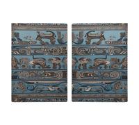 LFDSYEOQ Étui de passeport en cuir pour voyage, pochette de passeport avec emplacements pour cartes de crédit - Turquoise, Imprimé New Life Turquoise, 20.3x13.8cm, Classique