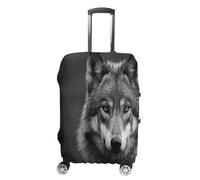 LFDSYEOQ Housse de bagage de voyage avec motif animal regardant vers l'avant, élastique, lavable pour bagages de 45,7 à 81,3 cm, Animal regardant vers l'avenir, M