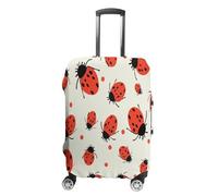LFDSYEOQ Housse de bagage de voyage avec motif girafe au coucher du soleil - Élasticité lavable - Convient aux bagages de 45,7 à 81,3 cm, Motif coccinelles infini moucheté., L