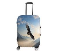 LFDSYEOQ Housse de bagage de voyage élastique lavable en forme de cœur pour bagages de 45,7 à 81,3 cm, Eagle Mountains, M