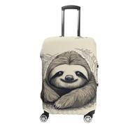 LFDSYEOQ Housse de bagage de voyage pour flûte musicale élastique lavable pour bagages de 45,7 à 81,3 cm, Paresseux Mon Spirit., L