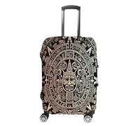 LFDSYEOQ Housse de protection pour bagages de voyage élastique lavable pour bagages de 45,7 à 81,3 cm, Calendrier maya fin du monde, XL
