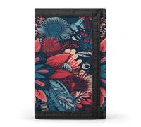 LFDSYEOQ Petit portefeuille à trois volets avec motif camion et arbre de Noël pour femme et homme, Impressions sur le thème tropical, Taille unique, Décontracté