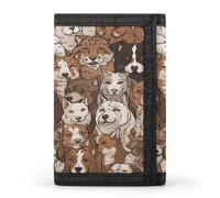 LFDSYEOQ Petit portefeuille sous-marin mécanique pour femme et homme - Portefeuille à trois volets, porte-cartes de crédit pour femme, Imprimé animal unique, Taille unique, Décontracté