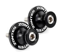 LFDTO Accessoires de Moto adaptés aux for Zontes G1 125 ZT125 G1 ZT125U ZT 125 U ZT 310R 310X ZT310R Bobines de Bras oscillant Curseurs Support Vis 8 mm(Black)