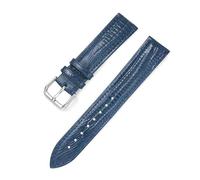 LfearTesa Bracelet de montre en cuir verni brillant à motif lézard pour homme et femme, 20 mm, 22 mm, 12 à 22 mm,Bleu,12 mm