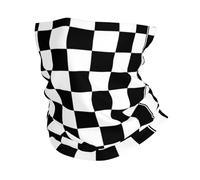LfearTesa Énorme Formule 1 F1 à damier noir et blanc, Bandana cache-cou multifonctionnel couvre-chef écharpe visage bouclier bandeau cou plus chaud Tube
